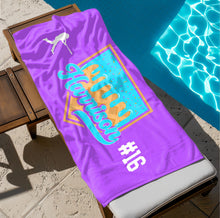 Load image into Gallery viewer, Personalized Drippy Baseball Beach Towel