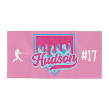 Load image into Gallery viewer, Personalized Drippy Baseball Beach Towel