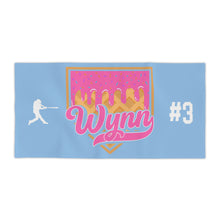 Load image into Gallery viewer, Personalized Drippy Baseball Beach Towel