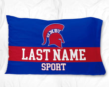 Load image into Gallery viewer, PERSONALIZED RETRO SPORTS BIXBY SPARTAN PILLOW CASE