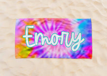 Load image into Gallery viewer, Tie Dye Beach Towel