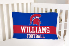 Load image into Gallery viewer, PERSONALIZED RETRO SPORTS BIXBY SPARTAN PILLOW CASE