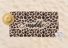 Load image into Gallery viewer, Leopard Beach Towel
