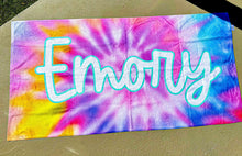 Load image into Gallery viewer, Tie Dye Beach Towel