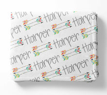 Load image into Gallery viewer, Personalized Blanket - Triple Colored Arrows