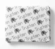 Load image into Gallery viewer, Personalized Blanket - Elephants