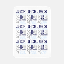 Load image into Gallery viewer, Personalized Fleece Baby Blanket - The Little Arrows