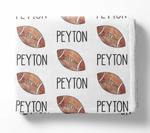 Load image into Gallery viewer, Personalized Kid Blanket - Football - The Little Arrows