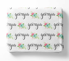 Load image into Gallery viewer, Personalized Blanket - Georgia Floral