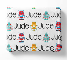 Load image into Gallery viewer, Personalized Blanket - Robot