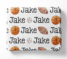 Load image into Gallery viewer, Personalized Blanket - Sports