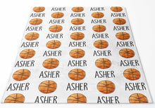 Load image into Gallery viewer, Personalized Kid/Teen Blanket - Basketball