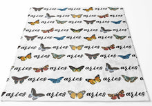 Load image into Gallery viewer, Personalized Plush Blanket - Butterflies - The Little Arrows