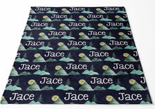 Load image into Gallery viewer, Personalized Plush Blanket - Mountains - The Little Arrows