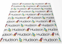 Load image into Gallery viewer, Personalized Blanket - Space Rocket