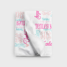 Load image into Gallery viewer, Personalized Fleece Baby Blanket - The Little Arrows