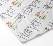 Load image into Gallery viewer, Personalized Blanket - Triple Colored Arrows
