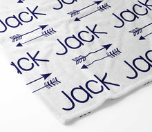 Load image into Gallery viewer, Personalized Blanket - Double Arrows