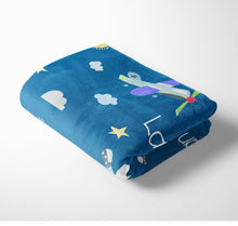 Load image into Gallery viewer, Personalized Plush Blanket - Airplanes - The Little Arrows