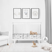 Load image into Gallery viewer, Personalized Crib Sheet - Animal Sketch - The Little Arrows