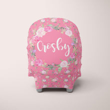 Load image into Gallery viewer, Car Seat Cover / Multi Use Cover - Floral Pink - The Little Arrows