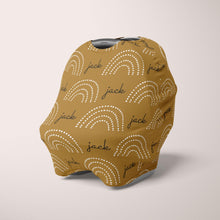 Load image into Gallery viewer, Car Seat Cover / Multi Use Cover - Dotted Rainbow - The Little Arrows