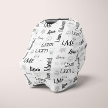 Load image into Gallery viewer, Car Seat Cover / Multi Use Cover - Animal sketch - The Little Arrows