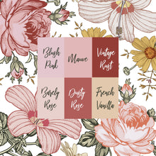Load image into Gallery viewer, Personalized Crib Sheet - the Harlow collection - pink colorway - The Little Arrows