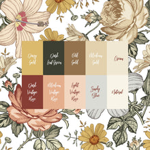 Load image into Gallery viewer, Milestone / Monthly Blanket - Vintage Floral - the Harlow collection - The Little Arrows