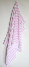 Load image into Gallery viewer, Pink Striped Muslin Blanket
