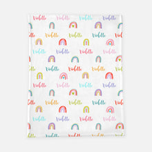 Load image into Gallery viewer, Personalized Blanket - Confetti Rainbow