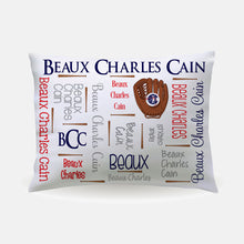 Load image into Gallery viewer, Pillow Case - All Over Baseball