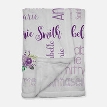 Load image into Gallery viewer, Personalized Blanket - All over Floral