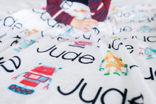 Load image into Gallery viewer, Personalized Blanket - Robot