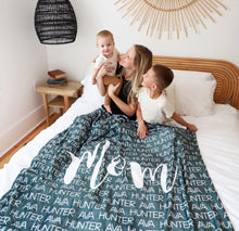 Load image into Gallery viewer, Mom Blanket - Mom Gift - Mothers Day Gift - Personalized Mom Blanket - Personalized Blanket - Gifts for Grandma - Blanket - Grandma Gift