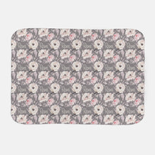 Load image into Gallery viewer, Floral Name Blanket - Girl Stretchy Swaddle Blanket - Blanket with Name - Personalized Girl Blanket - Monogram Girl Blanket - Baby Girl