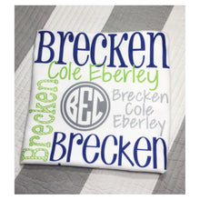 Load image into Gallery viewer, Personalized Baby Blanket - Monogram Baby Blanket - Swaddle Receiving Blanket - Baby Shower Gift - Custom Blanket - Monogrammed - Name
