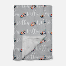 Load image into Gallery viewer, Personalized Blanket - Willow Floral