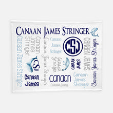 Load image into Gallery viewer, Personalized Blanket - All Over Whale