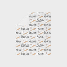 Load image into Gallery viewer, Personalized Kid Blanket - Baseball - The Little Arrows