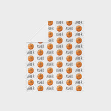 Load image into Gallery viewer, Personalized Kid Blanket - Basketball - The Little Arrows