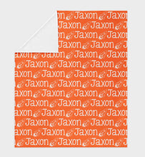 Load image into Gallery viewer, Personalized Kid Blanket - Name and Space Ship - The Little Arrows