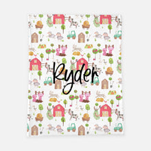 Load image into Gallery viewer, Personalized Blanket - Farm