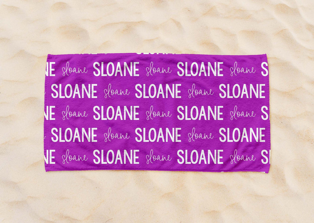 Personalized Beach Towel