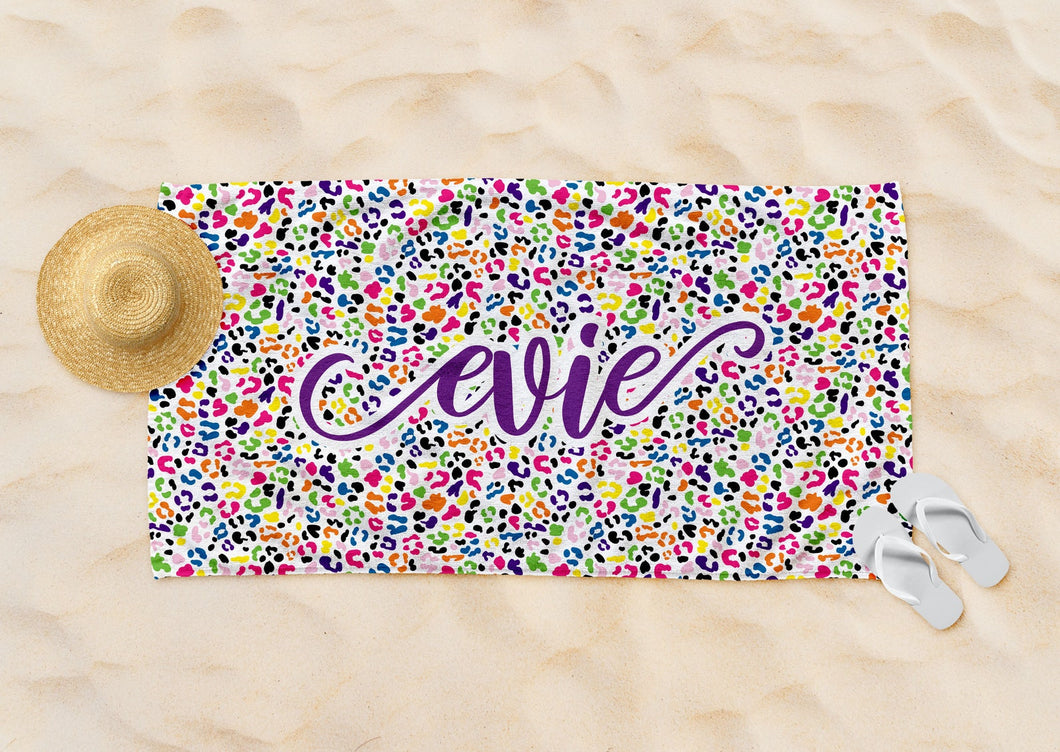 Leopard Beach Towel