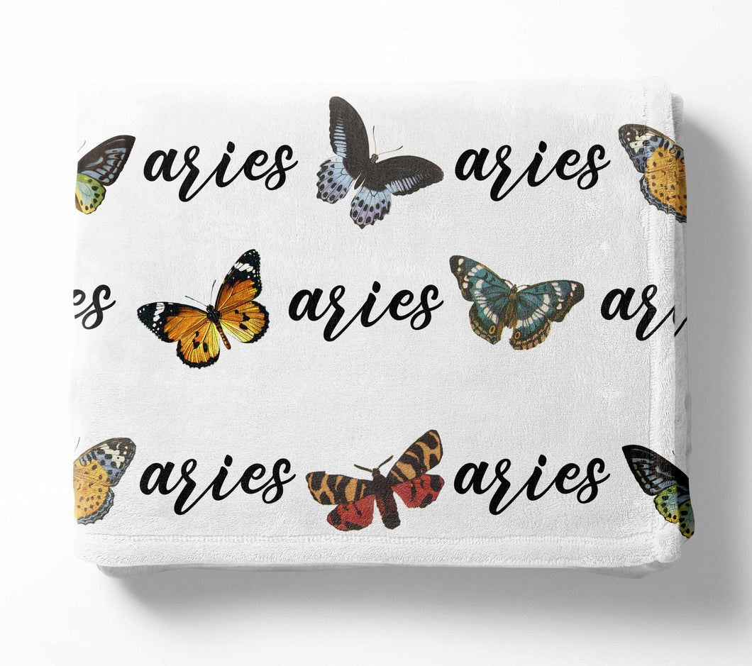 Personalized Plush Blanket - Butterflies - The Little Arrows