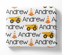 Load image into Gallery viewer, Personalized Blanket - Construction
