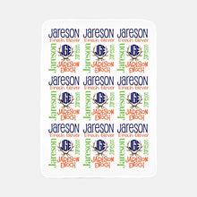 Load image into Gallery viewer, Personalized Fleece Baby Blanket - The Little Arrows
