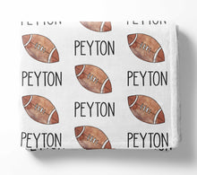 Load image into Gallery viewer, Personalized Kid Blanket - Football - The Little Arrows
