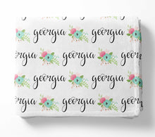 Load image into Gallery viewer, Personalized Blanket - Georgia Floral
